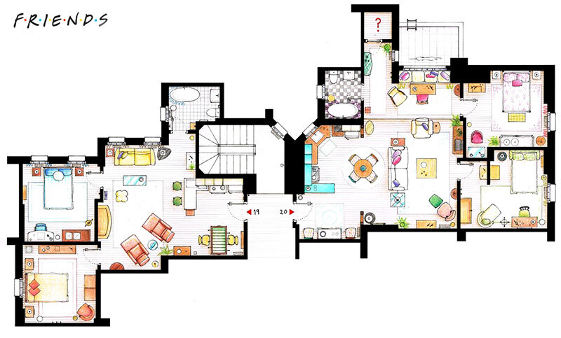 20 квартира Моники Геллер