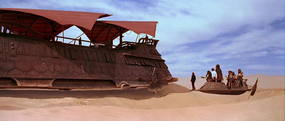 Парусная Баржа Джаббы из 6 эпизода  "Звёздные Войны: Возвращение Джедая".