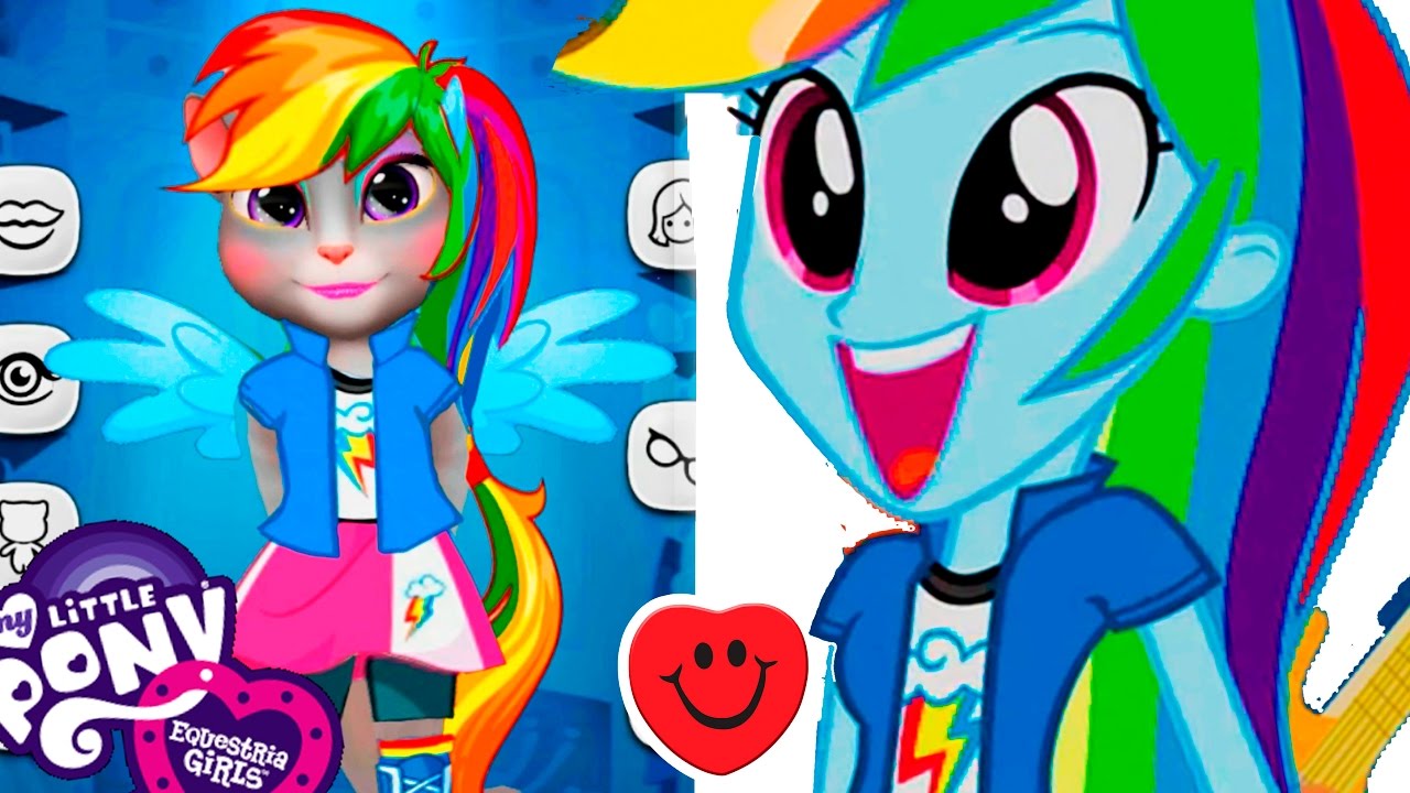 Мой Говорящий Том Говорящая Анджела My Little Pony Mlp Equestria Girls Май  литл пони Talking Angela