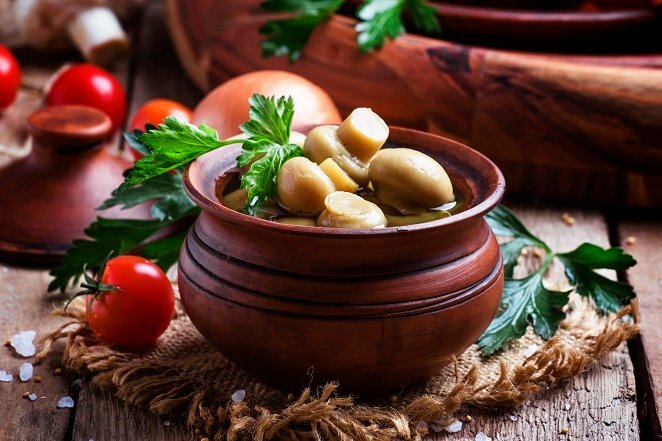 Маринованные грибы с сыром
