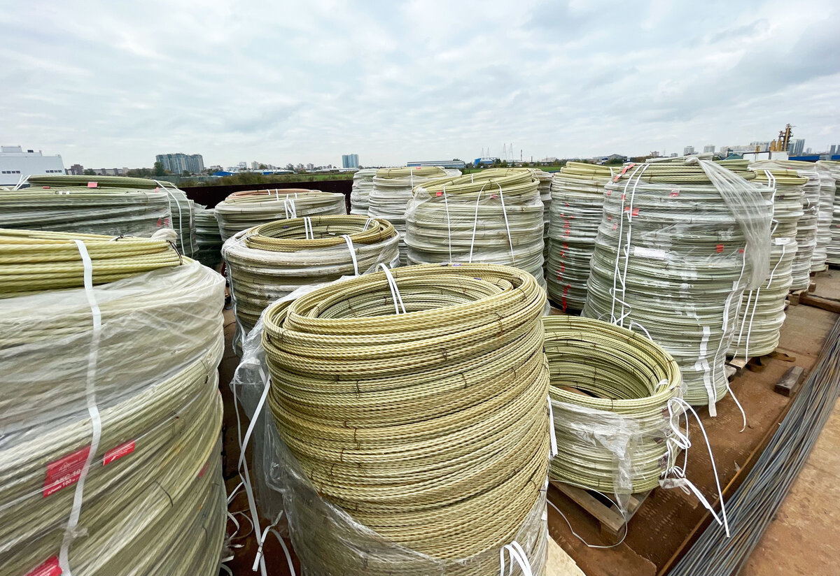 Стеклопластиковая арматура на складе в Новосаратовке