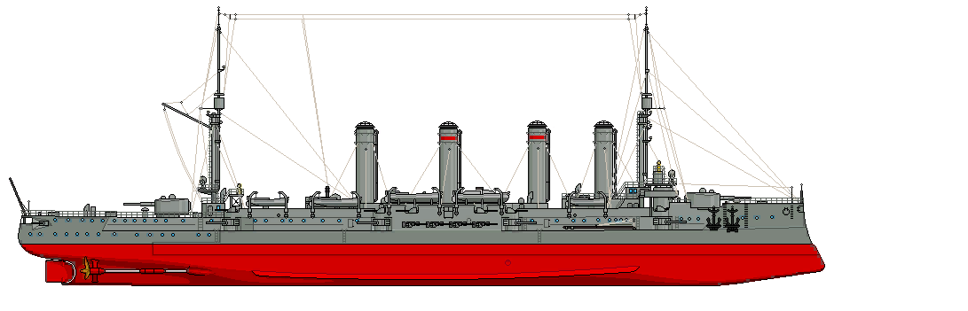 Броненосный крейсер "Паллада". Картинка из свободных.