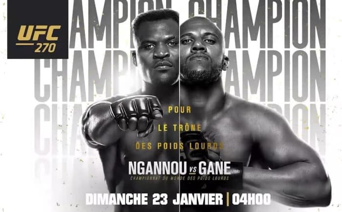 UFC 270 Нганну vs. Ган — Кард турнира
