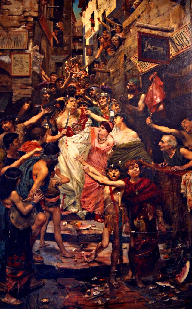 © Жорж Антуан Рошгросс  /  Georges Antoine Rochegrosse "Император Вителлий, влекомый чернью по улицам Рима"