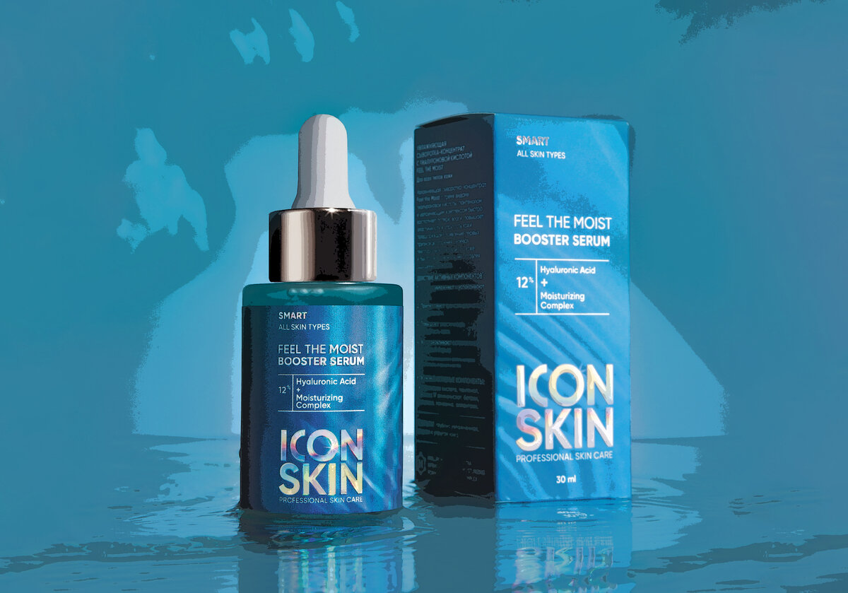 ICON SKIN Супер увлажняющая сыворотка-концентрат FEEL THE MOIST для всех типов кожи