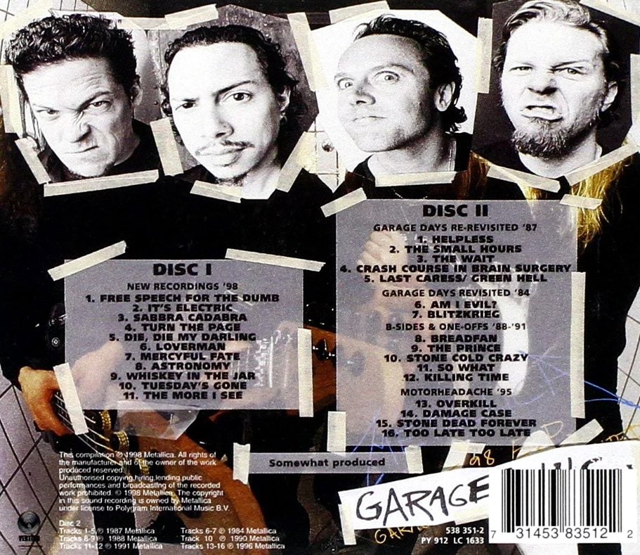 Metallica Garage Inc 1998. Metallica Garage Inc обложка. Metallica Garage Inc компакт диск. Metallica Garage Inc. cd2 (1998).