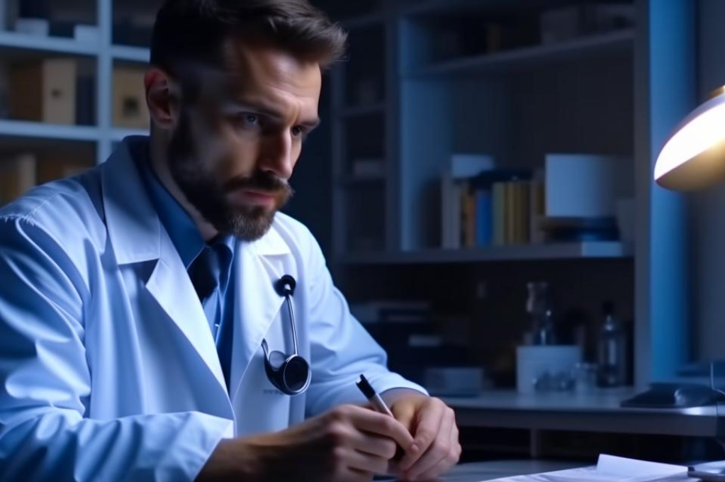 Врач глазами нейросети Kandinsky 2.2