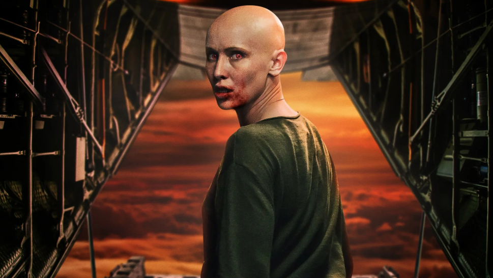 Кадр из фильма "Кроваво-красное небо" / Blood Red Sky (2021, США и Германия), режиссёр Даша Дауэнхауэр