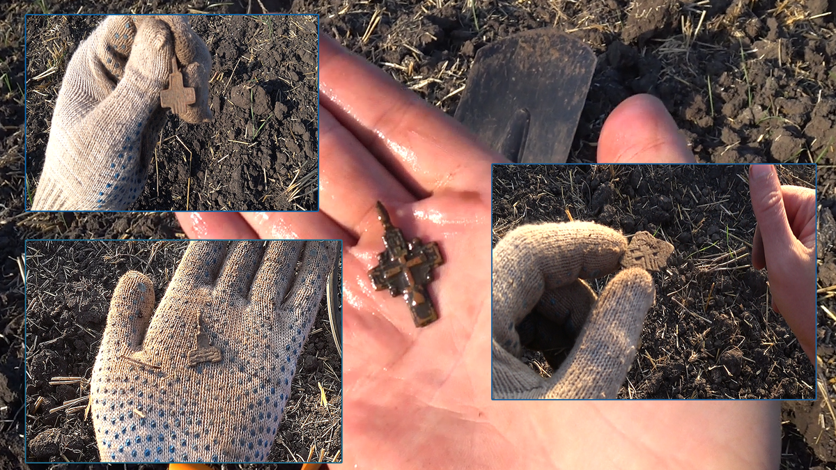 Три сломанные крестика, предшествующие целому!