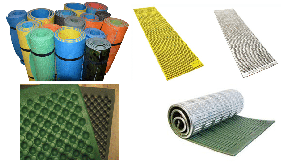 Разные туристические коврики