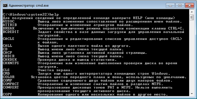Команда заполнения