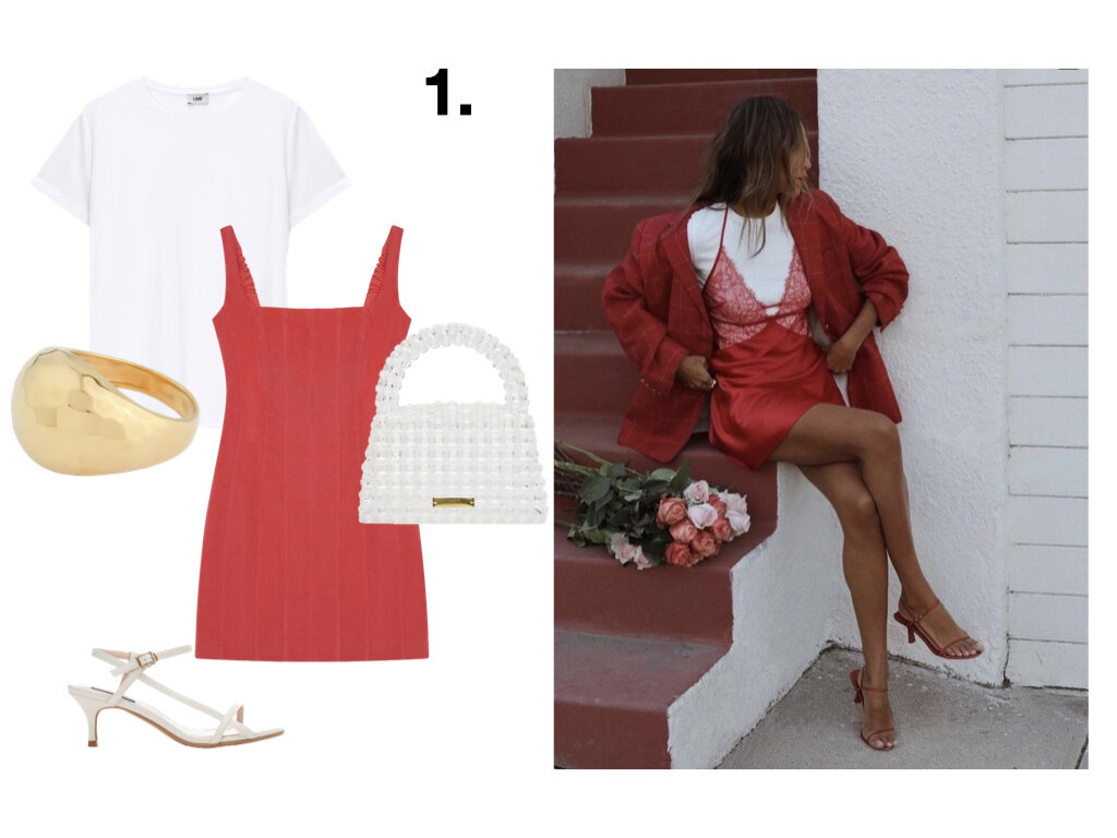 1. Образ/Коралловое платье.