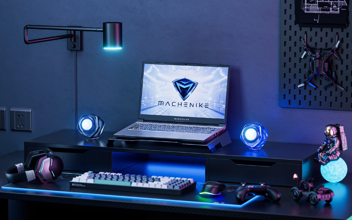 Киберспортивный ноутбук Machenike Light-15 в интерьере