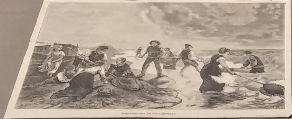 Ловцы янтаря на берегу Балтийского моря, XIX век. 