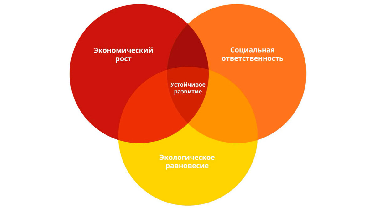  Схематичное изображение устойчивого развития
