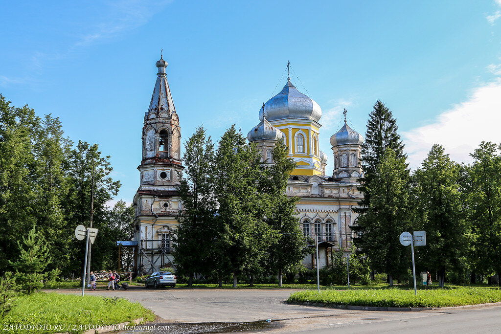 Вытегра. Сретенский собор Вытегра. Вытегра Церковь. Сретения Господня Вытегра. Сретенская Церковь г Вытегра.