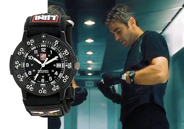 Кадр из фильма “Одиннадцать друзей Оушена” (2001). Luminox Original Navy Seal 3901. Источник: Warner Brothers Pictures, пресс-служба Luminox