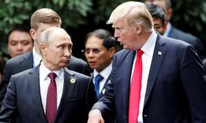  Дональд Трамп и Владимир Путин в Дананге, Вьетнам, 11 ноября 2017. Фотография: Хорхе Сильва / Reuters