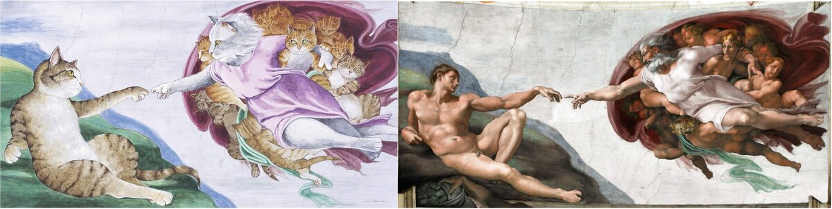 Микеланджело "Сотворение Адама", 1511