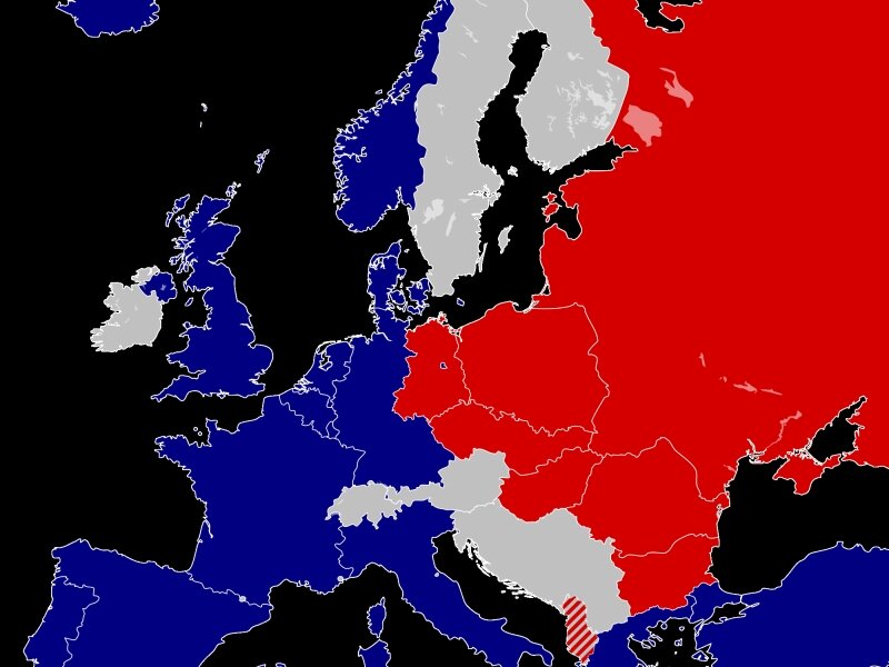 Карта нато и варшавского договора