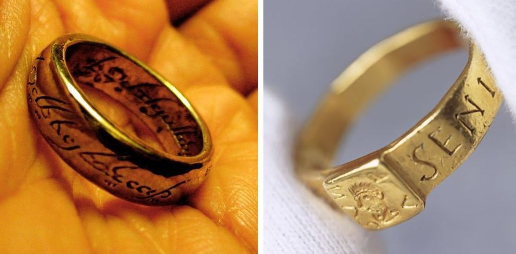римский перстень. кольцо проклятия. кольцо всевластия на пальце. римский перстень.