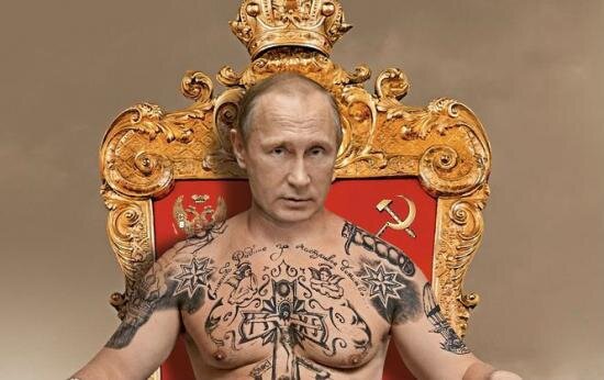 Путин на троне в чехии