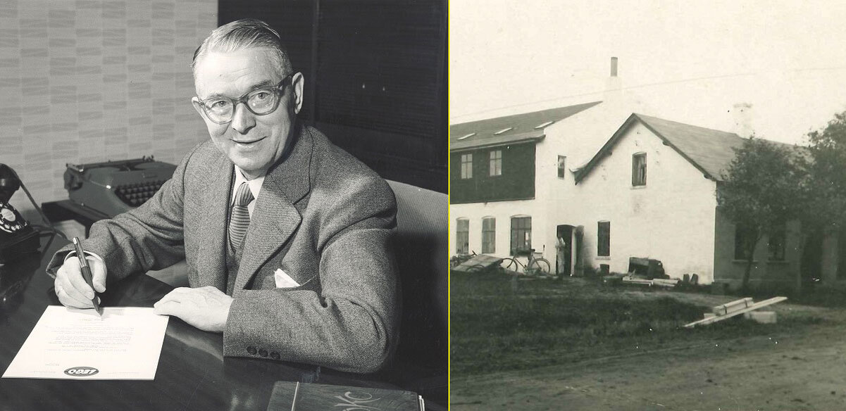 оле кирк кристиансен и готфрид. кирк дуглас фото.