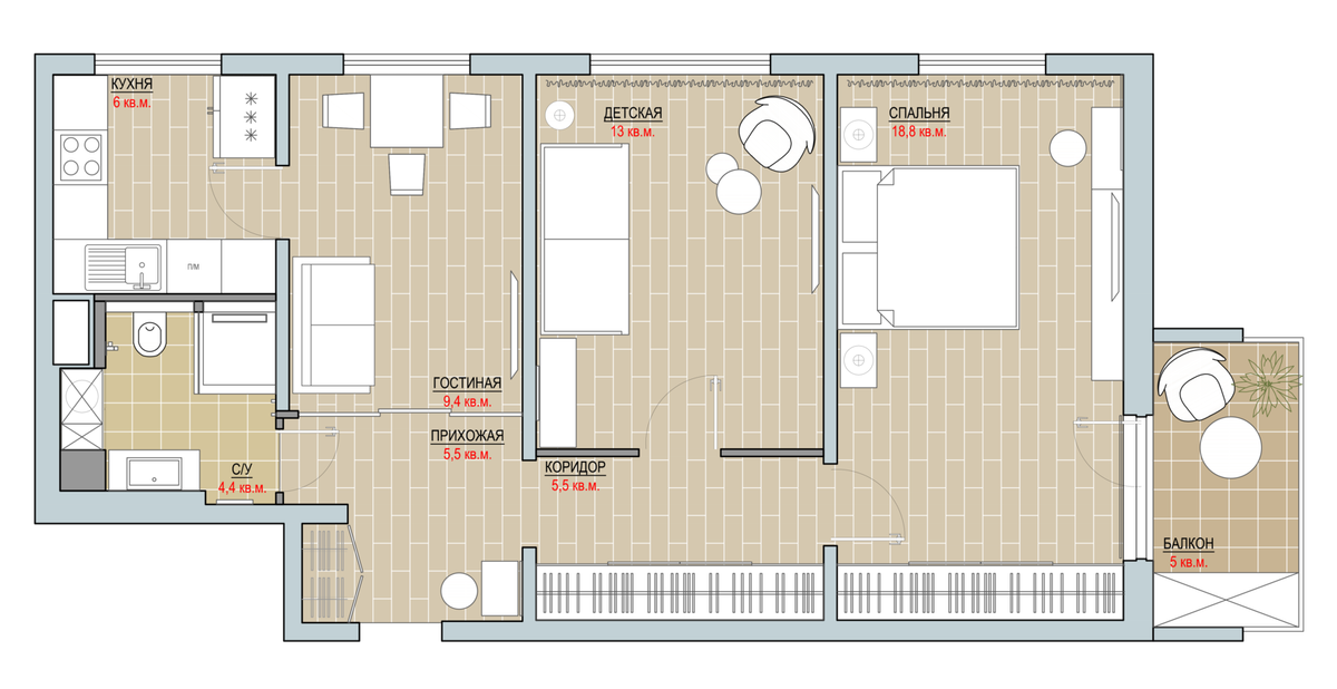 Планировка квартиры