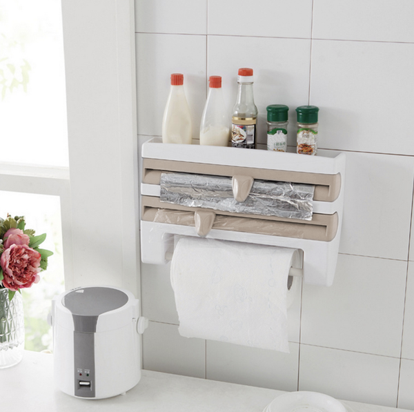 Настенный органайзер для бумажных полотенец, фольги и пергамента