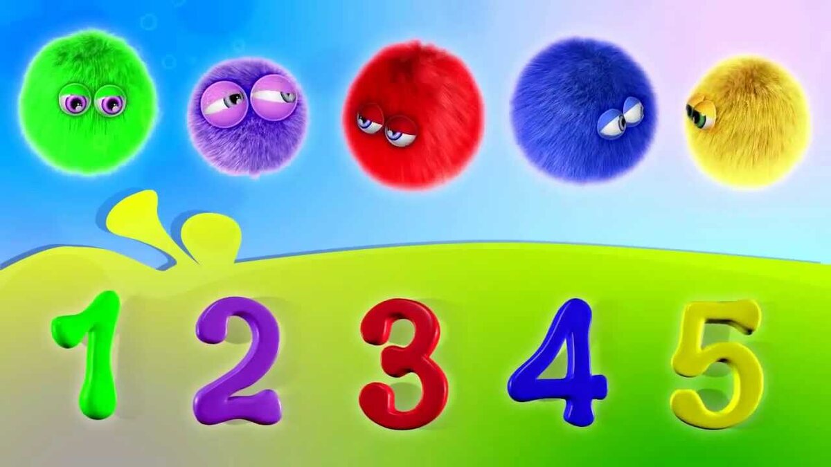 4.5 года. Учим цифры. Цифры от 1 до 5 для детей. Учим цифры для детей. Обучающие цифры для детей