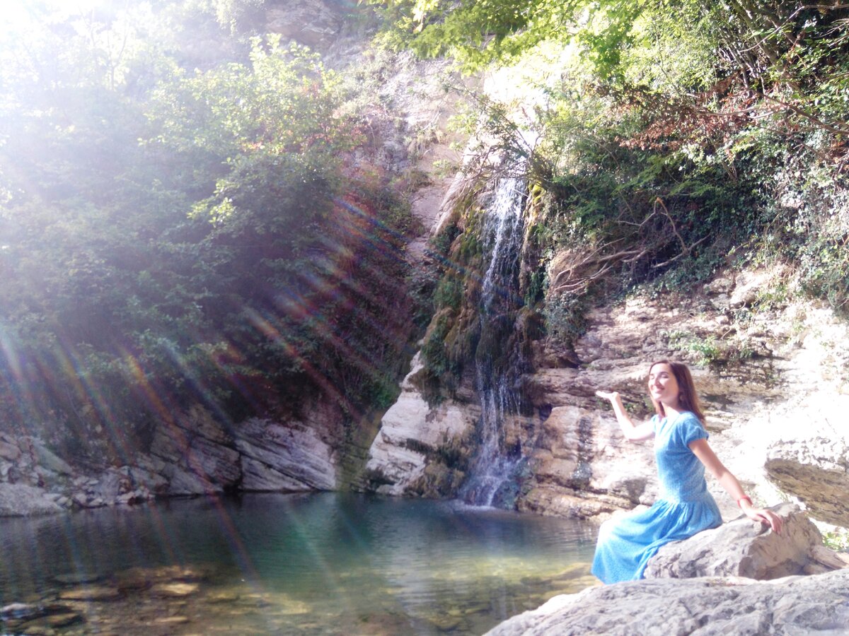 Хрустальный водопад в Лечхуми.