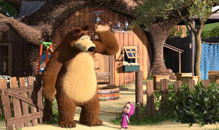 Кадр из мультфильма "Маша и Медведь"