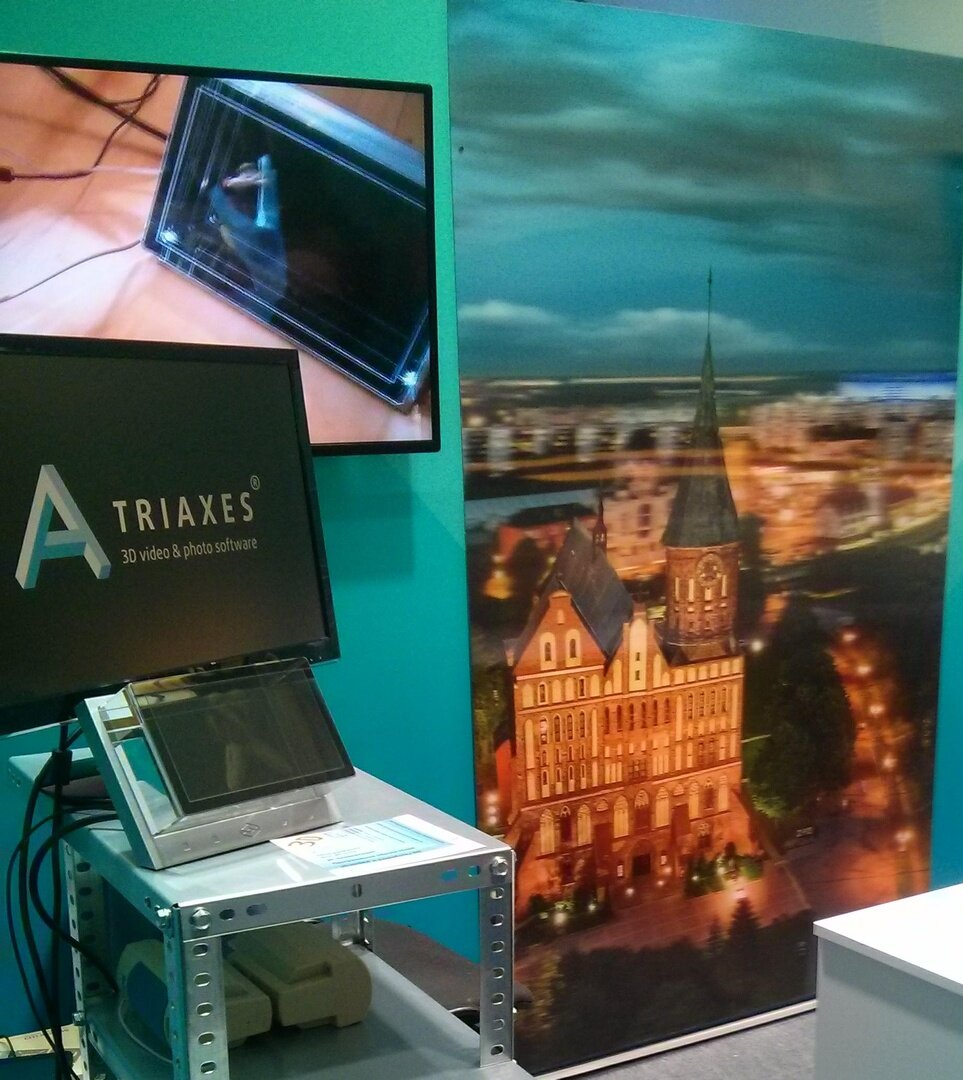 3D фотография Калининграда на стенде Triaxes
