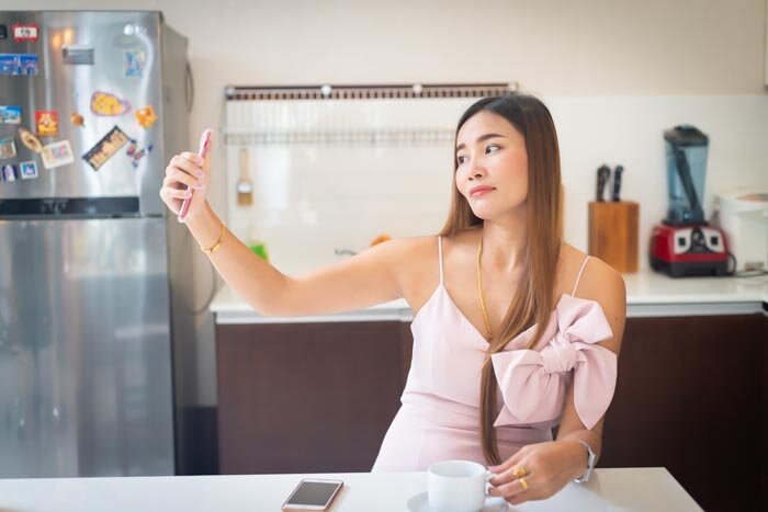 Обязательное селфи на кухне частной виллы