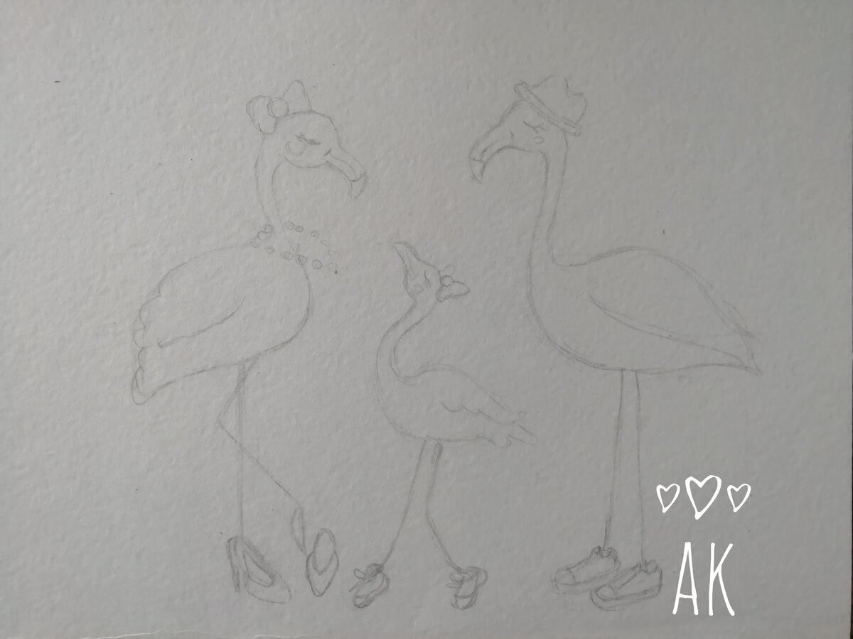 Примерно такая картинка возникла в моей голове и я сразу изобразила её карандашом)