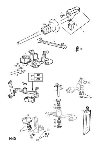 Схема кулисы