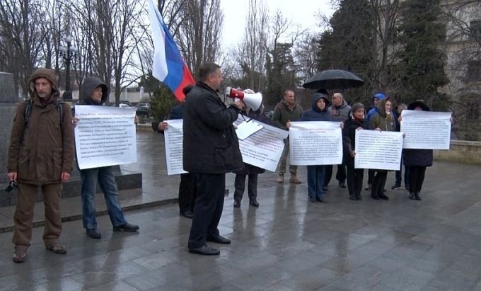 Митинг у памятника Ленину. Фото: объектив.пресс