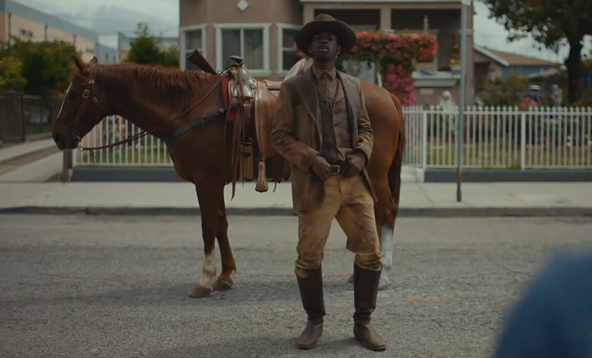 Lil Nas X, сцена из клипа"Old town road"