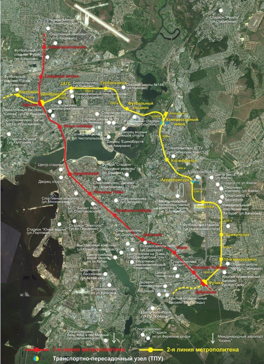 Карта метро казань 2023