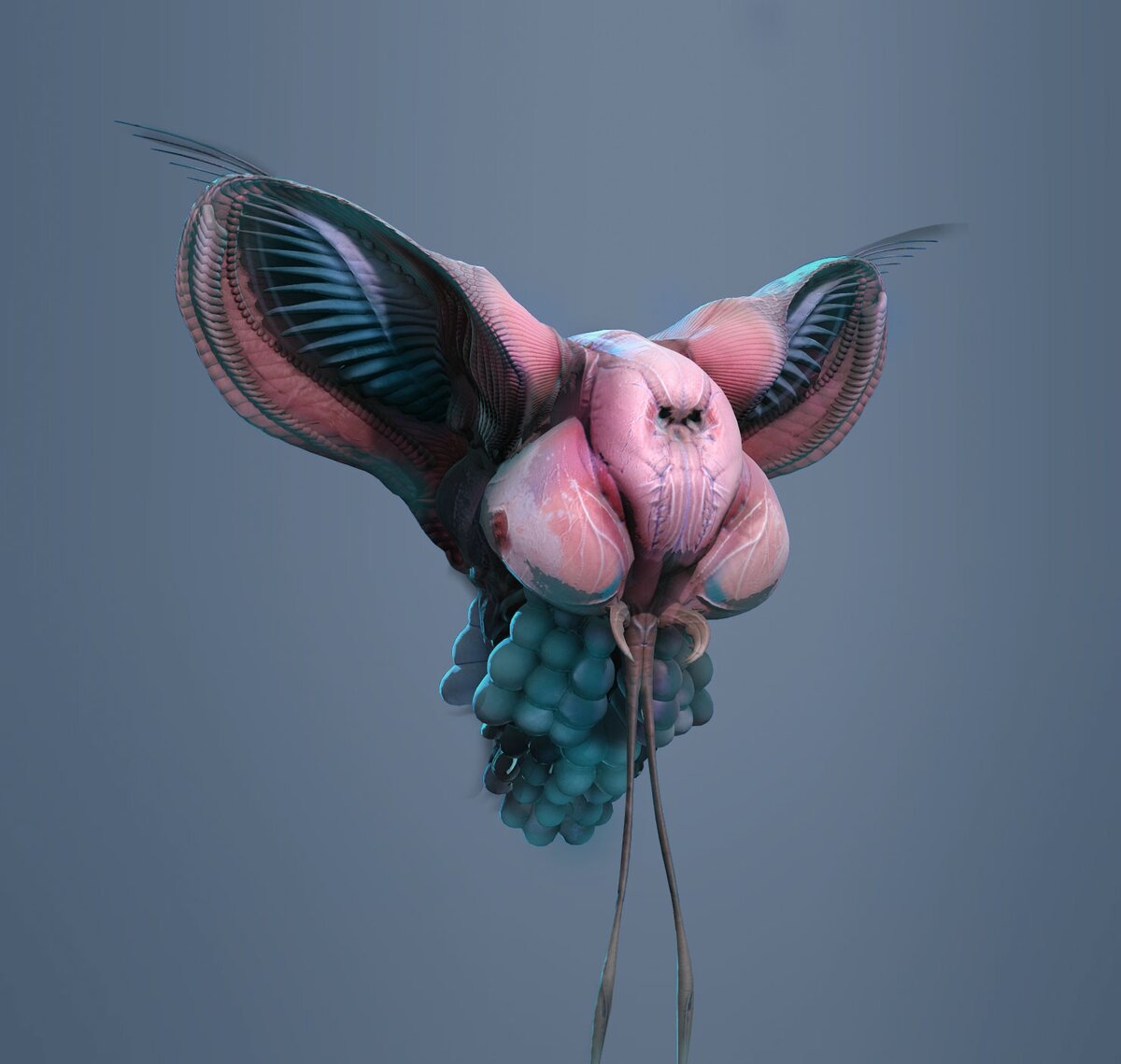 Инопланетный монстр, художник Тайлер Смит. Примерно так может выглядеть организм с планеты с низкой гравитацией