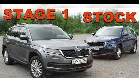 SKODA KODIAQ STAGE 1 ПРОТИВ Шкода Кодиак СТОК - Продрайв Инжиниринг