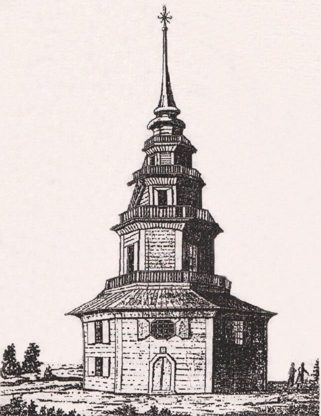 Деревянная церковь на Заячьем острове