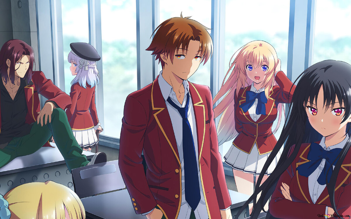 Кадры из аниме Добро пожаловать в класс превосходства