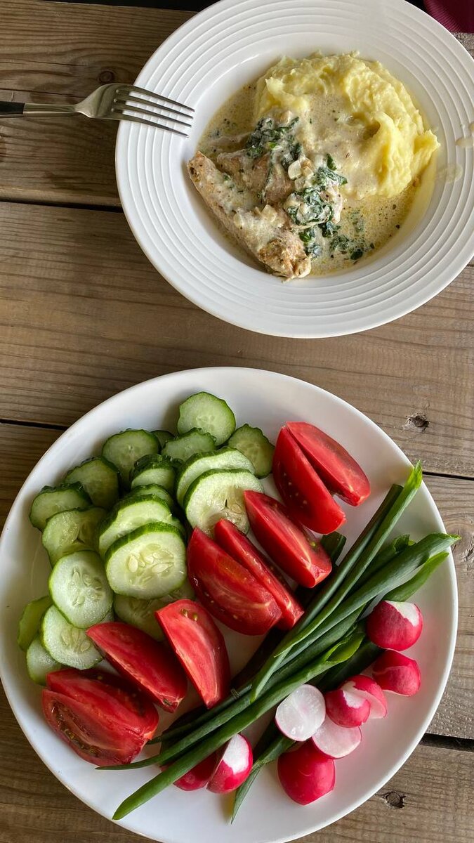 Со свежжими овощами со своего огорода - просто восторг!