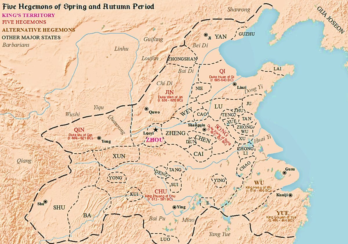 Продолжаем знакомиться с историей Китая. Сейчас - о государствах эпохи Весен и осеней - Юэ, У и Цзинь. Царство Юэ располагалось в нижней части течения Янцзы.