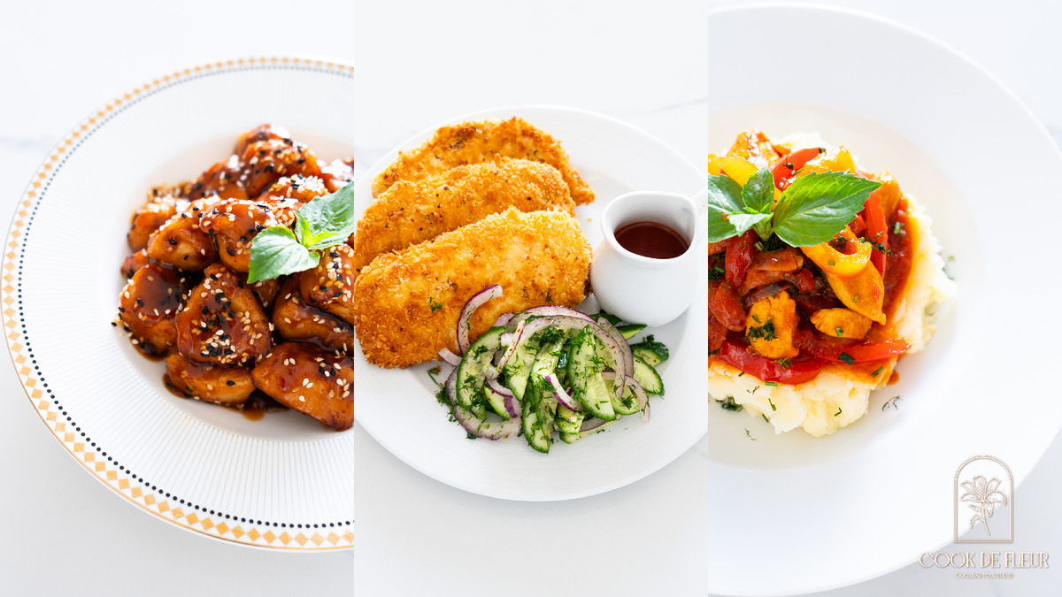 Мясо птицы, яйца - это удивительные продукты, данные нам в пищу.  Сколько невероятно вкусных и полезных блюд можно приготовить из этих ингредиентов.
Сегодня я подготовила для вас вкусные и быстрые рецепты, с которыми я уверена, что вы справитесь. 
Я готовлю эту вкусную еду из курицы, когда у меня нет времени и научу вас готовить такие легкие, быстрые и простые блюда. 