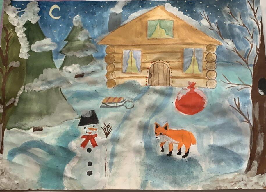 Гусарова Полина, 10 лет "В ожидании праздника"