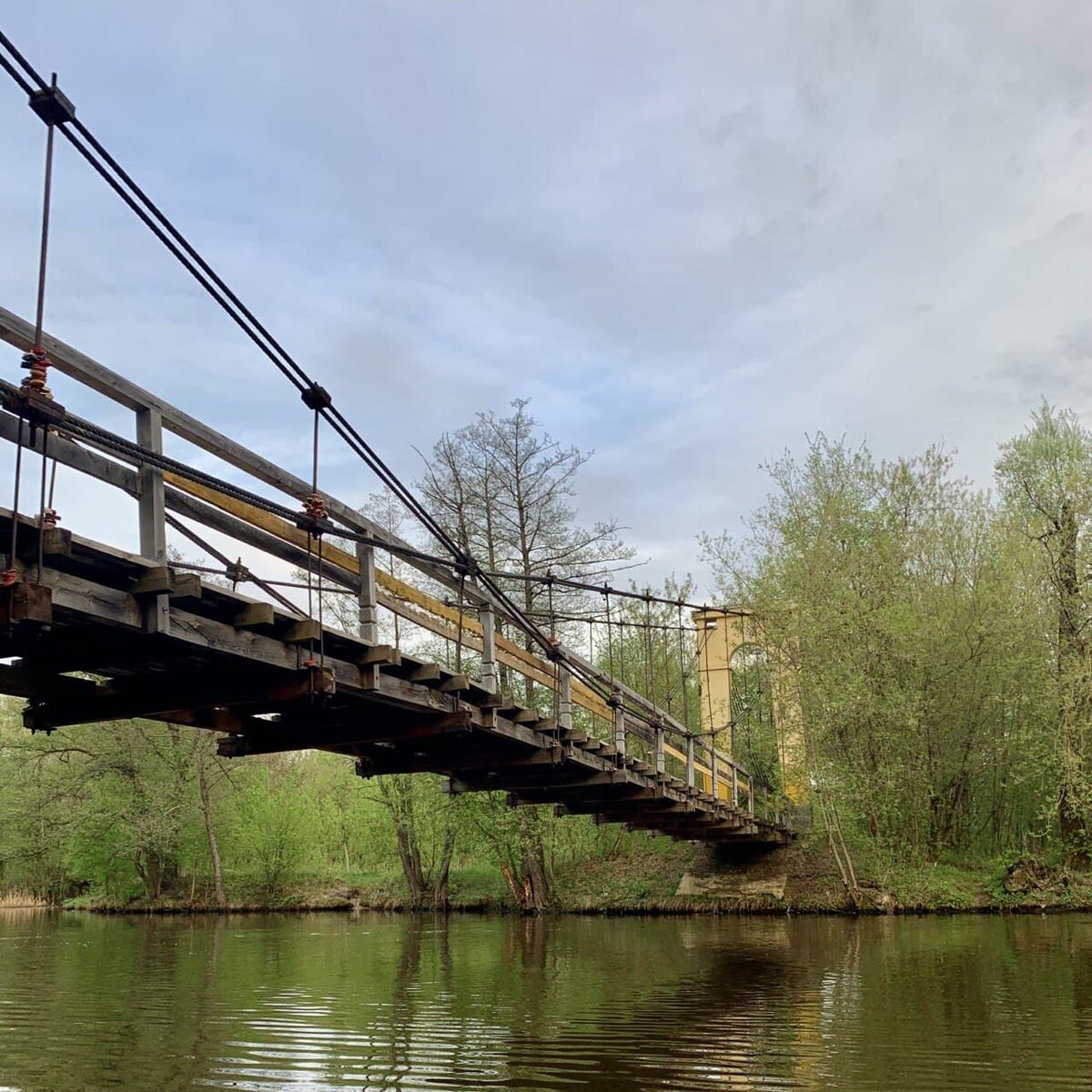 Подвесной (висячий) мост, арх. Кузнецов, 1964г.