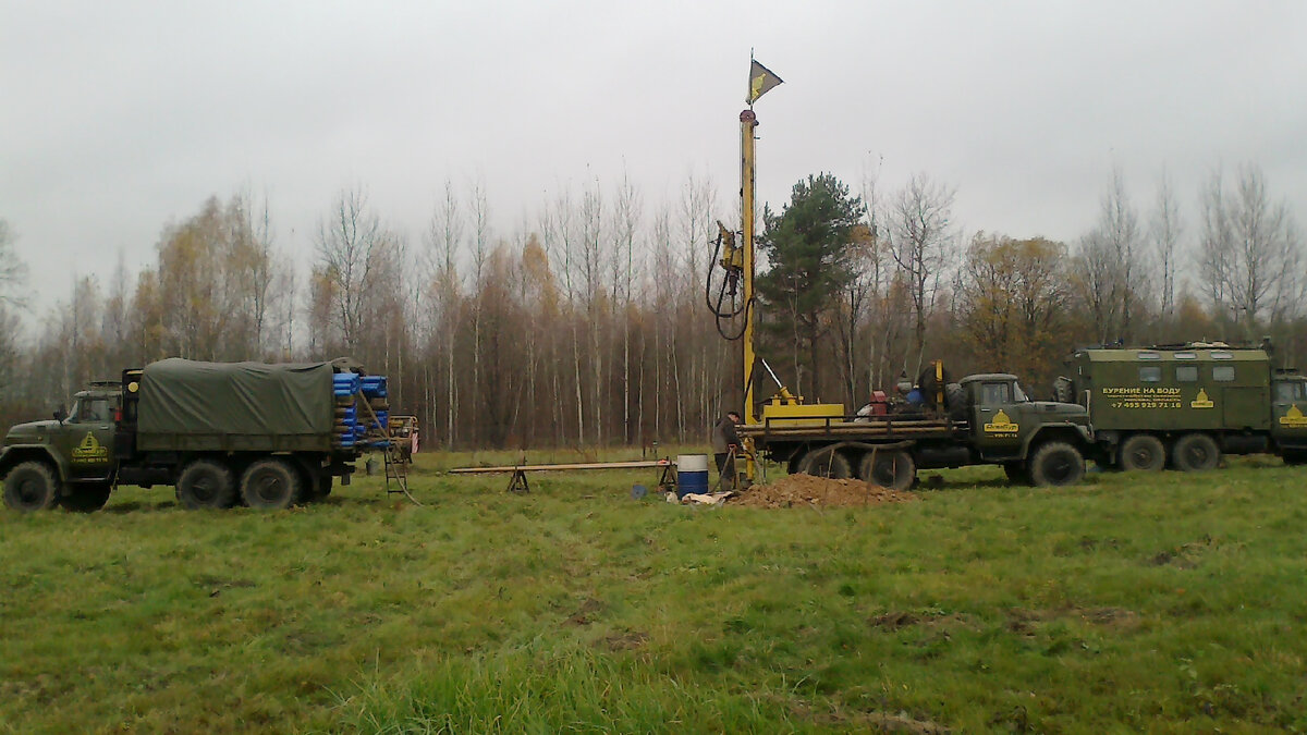 Этапы бурения скважины на участке