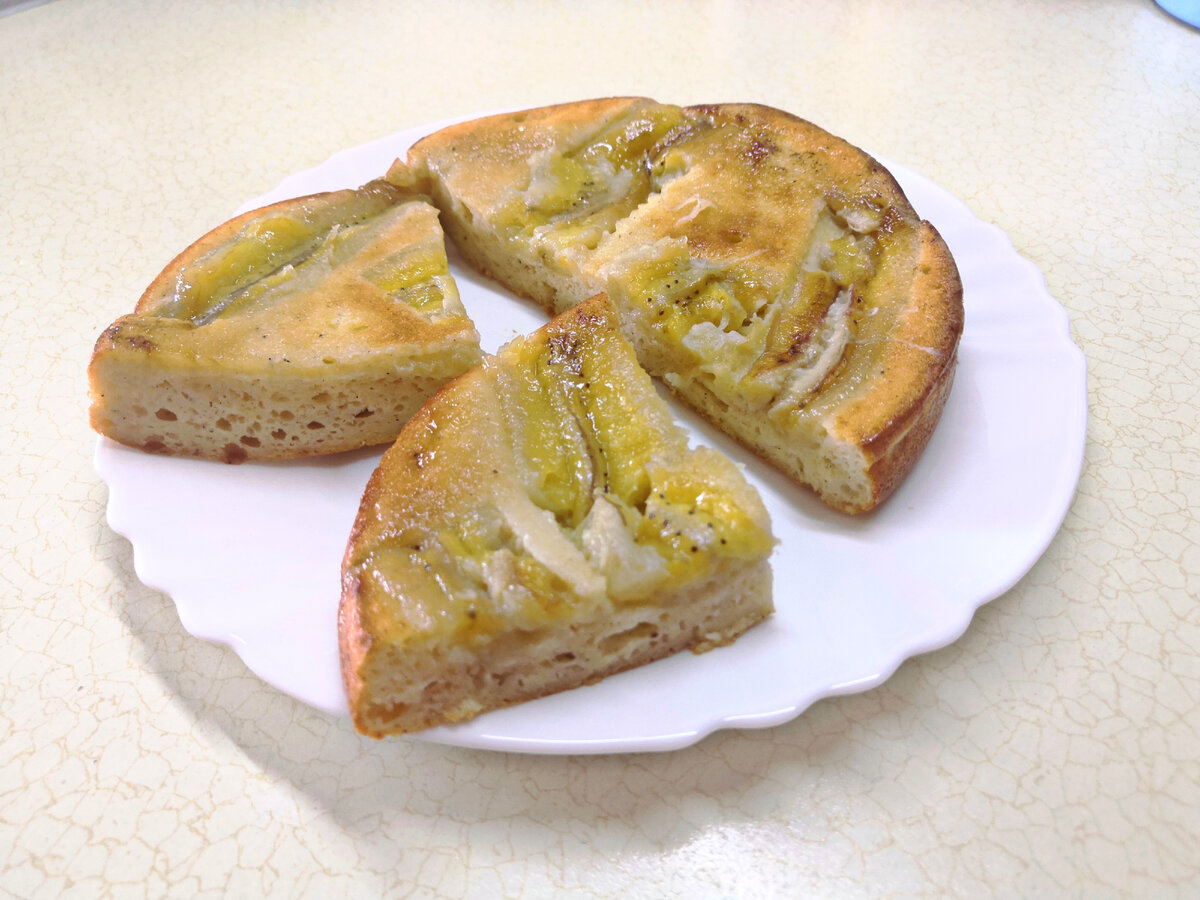 Бисквит с бананом - рецепт пышного пирога с фото пошагово